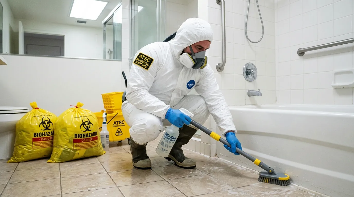 Decontamination equipment deployed for Blood Cleanup in Dumont